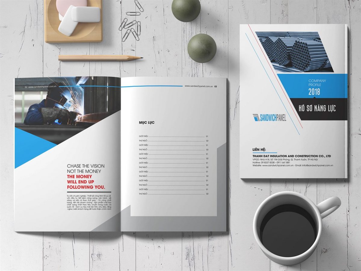 Dịch vụ thiết kế hồ sơ năng lực nhanh đẹp ấn tượng